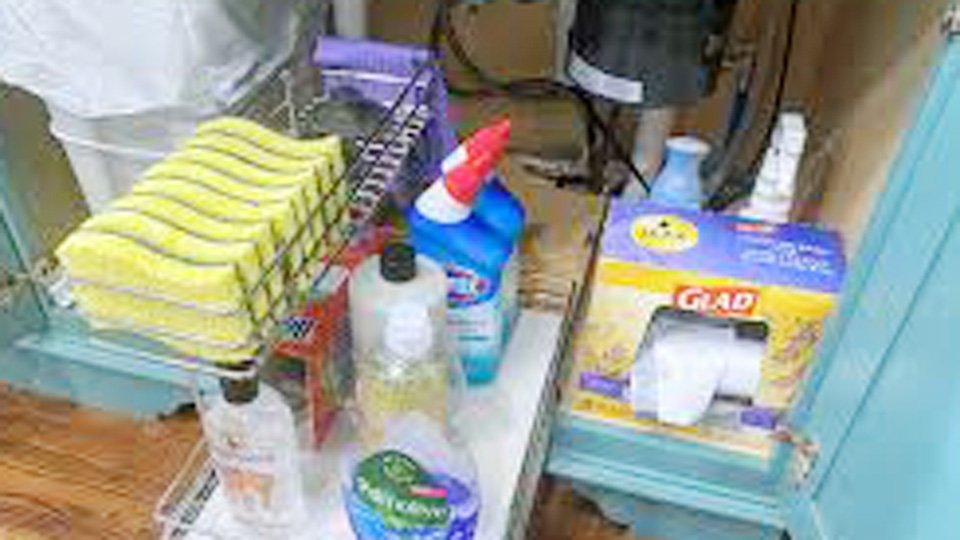 How to Organize Cleaning Supplies Under Your Kitchen Sink