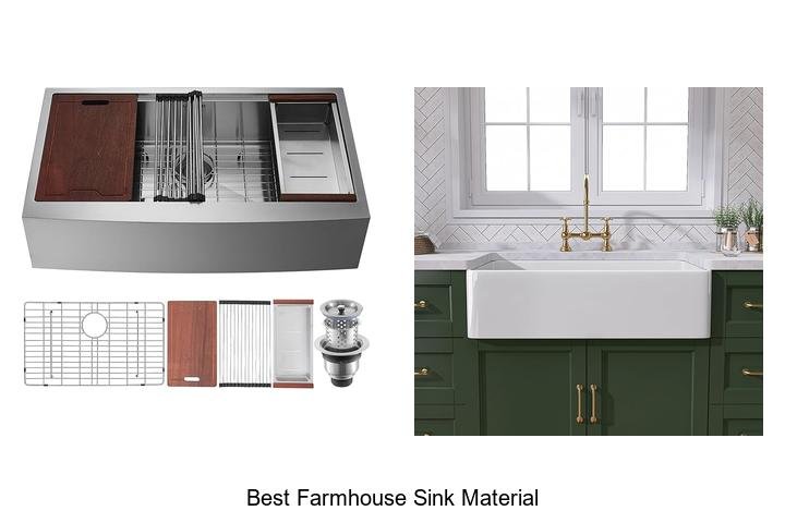 best farmhouse sink material