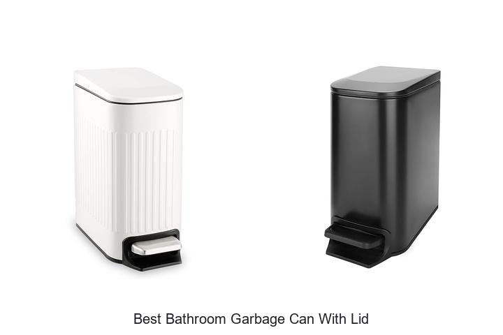 best bathroom garbage can with lid