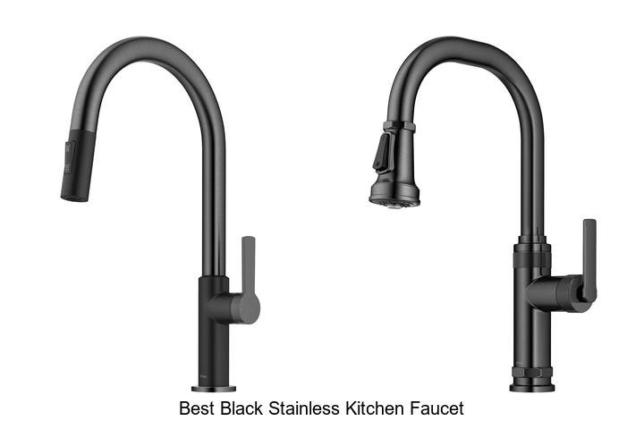 best black stainless kitchen faucet