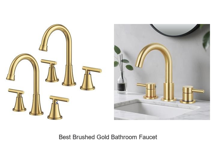 best brushed gold bathroom faucet