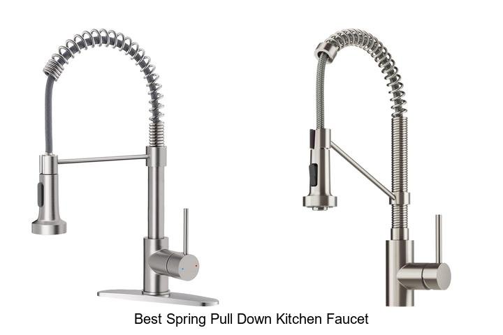 best spring pull down kitchen faucet